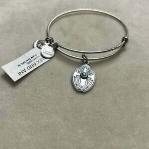 NEW NWT Alex and Ani Crystal Dove Charm Bracelet